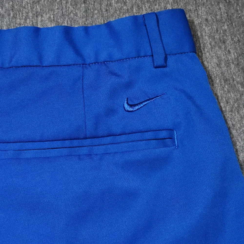 Nike‎ Golf Shorts 35 x8 Mens Blue Dri-FIT Standard Fit Performance Sport 18